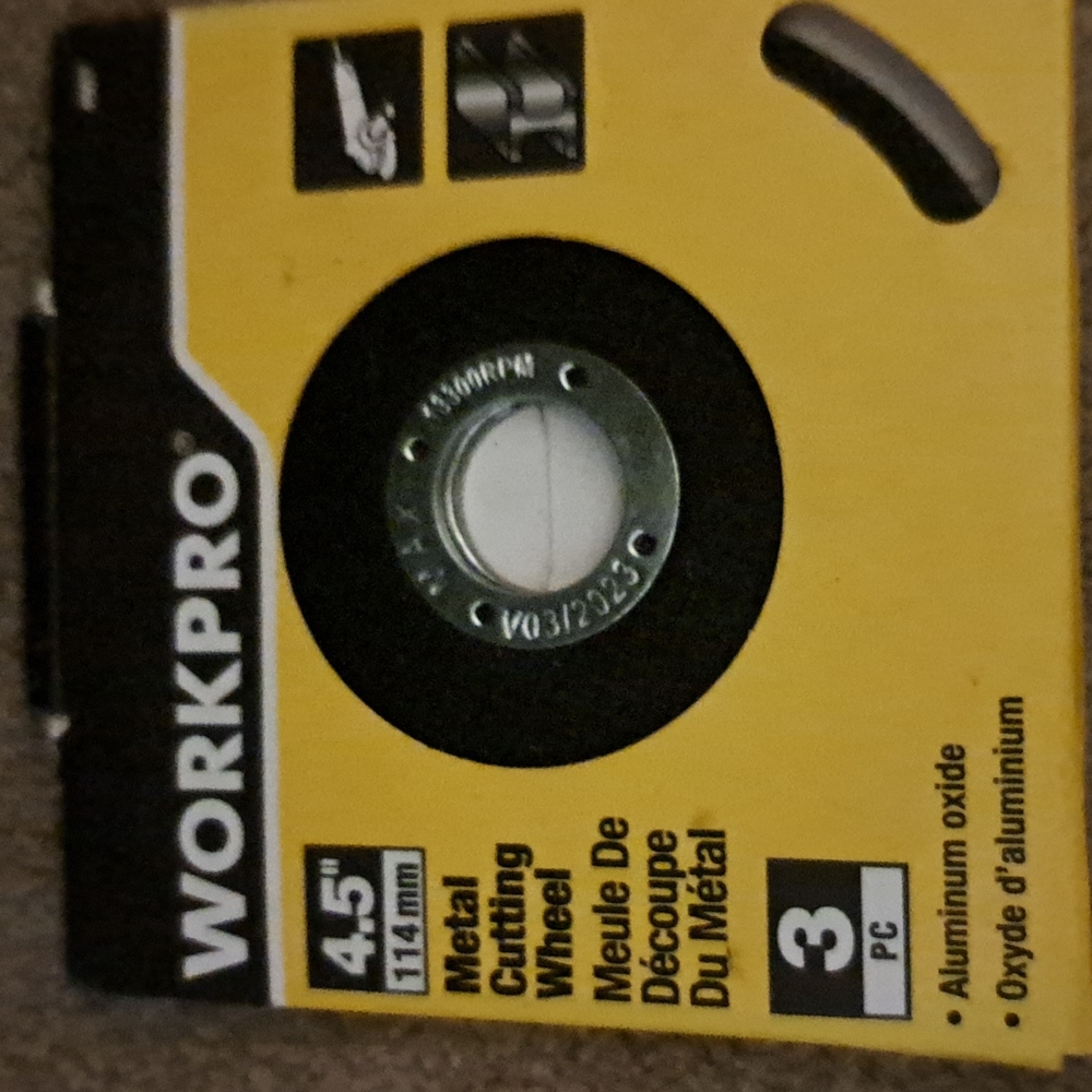 Work pro metal cutting wheel 4.5"